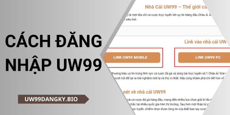 Đăng nhập uw99 trên web site